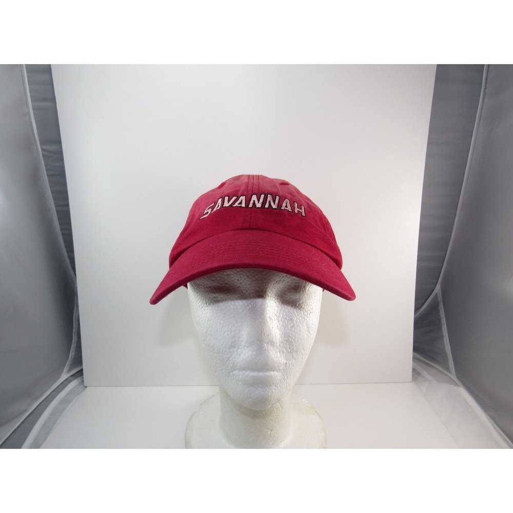 Savannah Hat Men's Adjustable Red Cotton Classic Dad Cap